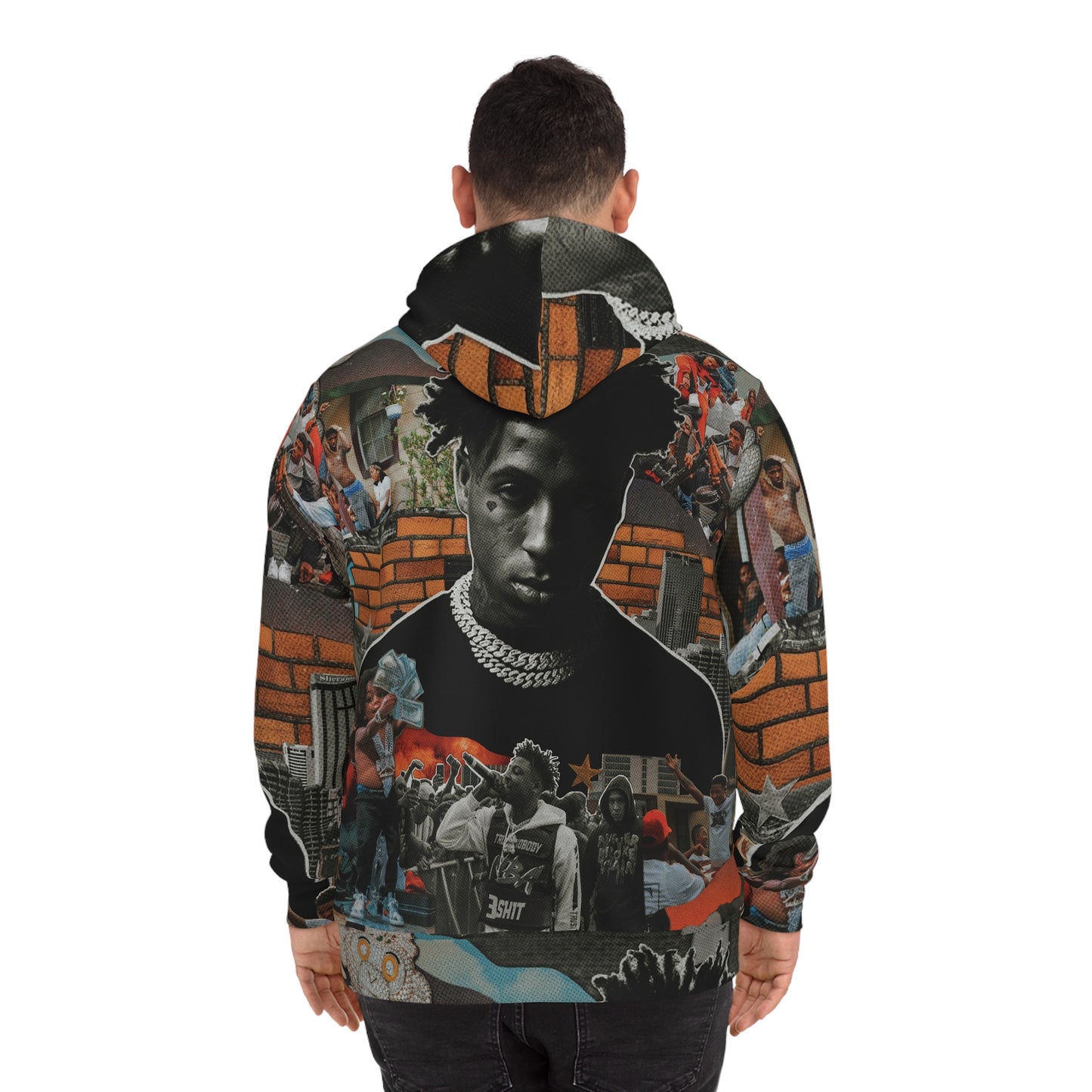 'NeverBrokeAgain' Custom design full print unisex hoodie