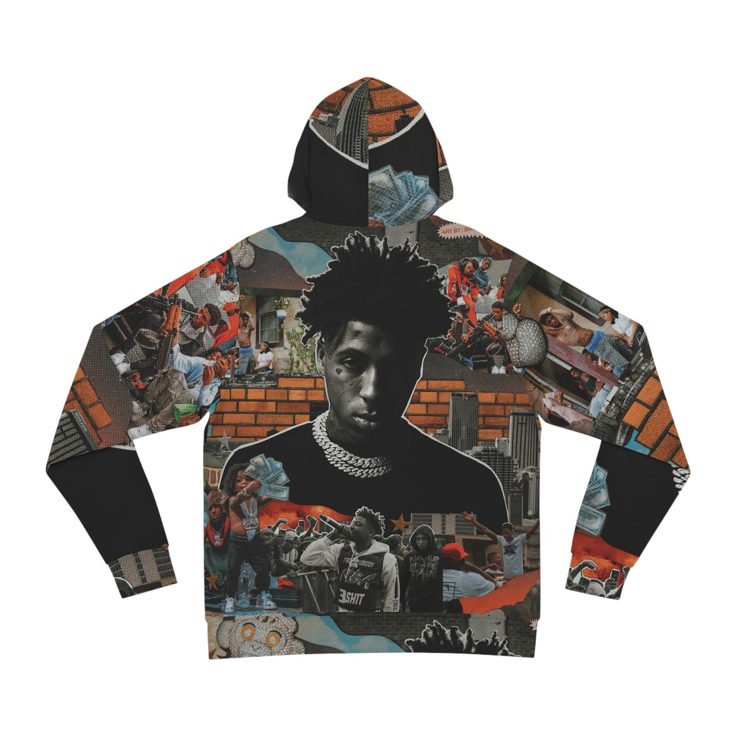 'NeverBrokeAgain' Custom design full print unisex hoodie