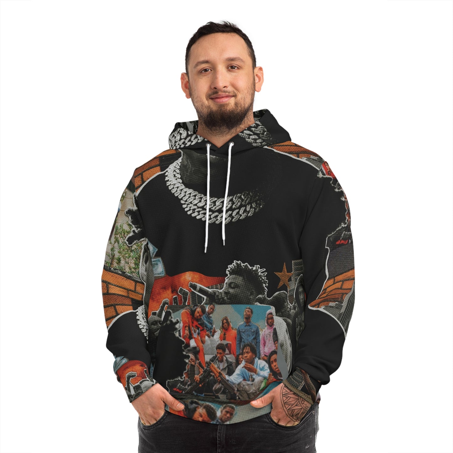 'NeverBrokeAgain' Custom design full print unisex hoodie